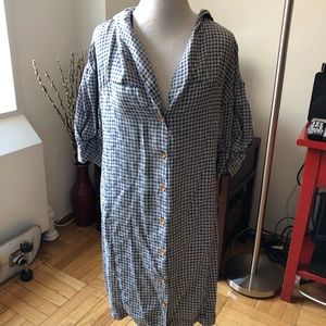 Rachel Comey Gingham Sailor silk dress
